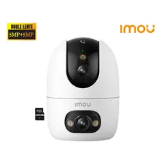 IMOU - Cámara Seguridad Ranger 2 Dual 10MP 5MP + 5MP Doble lente Detección IA Botón llamada 128GB