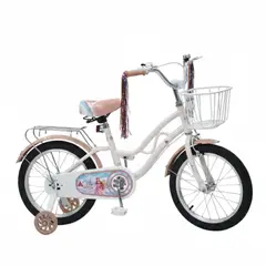 GENERICO - Bicicleta para Niños y Niñas Aro 16 con Canasta a Pedales Aprendizaje