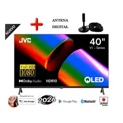 JVC - Televisor 40 FHD QLED Google TV LT-40KB758 SMART TV + ANTENA DIGITAL