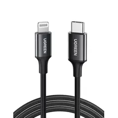 UGREEN - USB C a Lightning Cable MFI Certificado Carga Rápida 60w 1m - Negro 60751