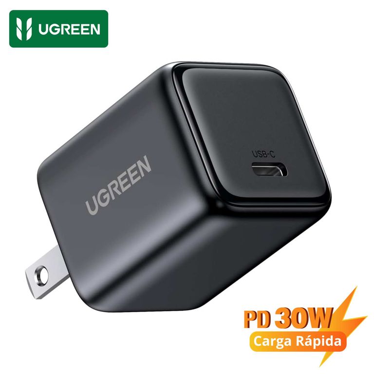 Cargador Nexode 30W GaN Carga Rápida USB-C PD Diseño Ultra Compacto
