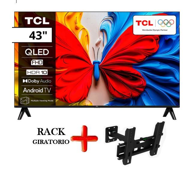 Televisor LED 43 Full HD Smart TV 43S5K + RACK