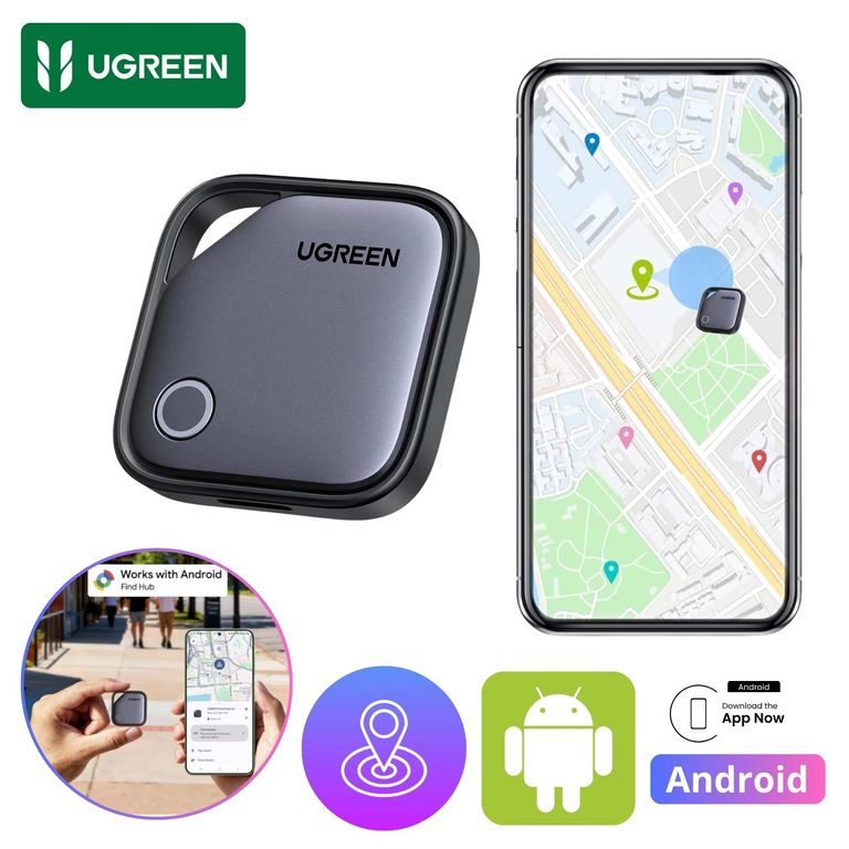 Localizador Rastreador Bluetooth Compatible Android Rastreador de Llaves Mascotas Equipaje