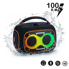 LIDIMI - Parlante Bluetooth Portátil 100W LD-S870 USB RGB Negro