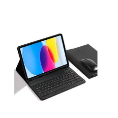 SPACE - Funda Con Teclado y mouse para Samsung s10 lite negro