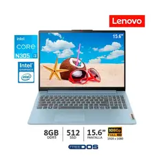 LENOVO - LapTop IdeaPad Slim 3 15IAN8 15.6" Core i3-N305 RAM 8GB + 512GB SSD M.2
