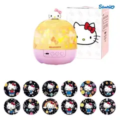 SANRIO - Hello Kitty Lámpara de Proyección con Luz Nocturna Giratoria 360°