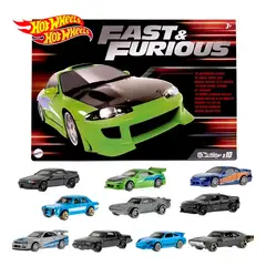 MARCA - Auto a escala - PAQUETE DE 10 AUTOS - HOT WHEELS - FAST AND FURIOUS - Rapidos y Furiosos - ECLIPSE