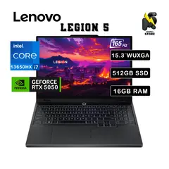 LENOVO - LAPTOP LEGION 5 15IRX10 / INTEL CORE I7-13650HX /16 GB RAM /512GB SSD/RTX 5050 /15.3 WUXGA