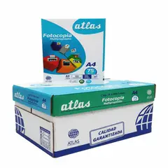 GENERICO - Caja Papel Bond Atlas A4 75gr X 10 Paquetes De 500 Hojas