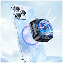 GENERICO - Ventilador Enfriador Magnético de Celular RGB X79 Para Refrigeración