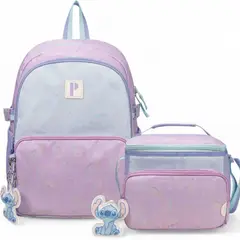 PORTA - PACK MOCHILA / LONCHERA JASMINE STITCH