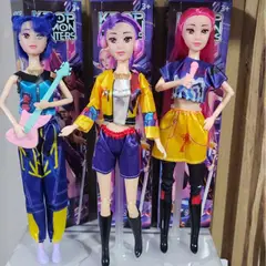 GENERICO - K-Pop Demon Hunter Set x 3 Muñecas Musicales con Accesorios LMT03