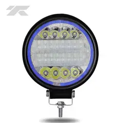 GENERICO - Faro Pirata Redondo LED-40» 12V-24V con Borde Azul