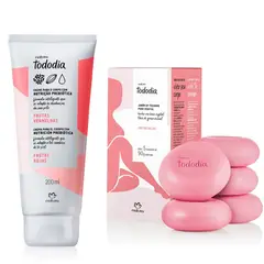 NATURA - Kit Tododia - Frutas Rojas (Crema corporal + 5 jabones de tocador)