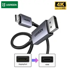 UGREEN - Cable Display Port 1.2 a HDMI 1.4 4K 2M 35842