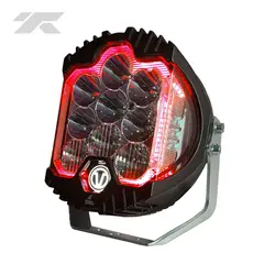 GENERICO - Faro Led Force Dual 7pg 12V24V 90W 6000K Neón Rojo