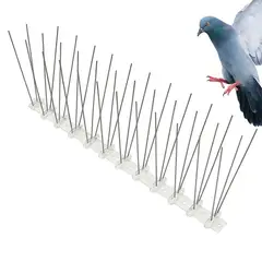 GENERICO - Pack de 5 Ahuyentadores para Aves Palomas - de 50 cm con 40 púas -