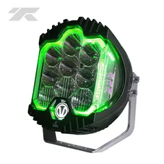 GENERICO - Faro Led Force Dual 7pg 12V24V 90W 6000K Neón Verde