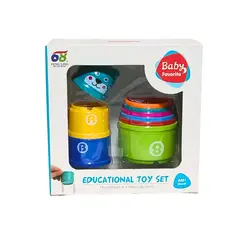 GENERICO - Set de Vasos Apilables y Encajables Educativos