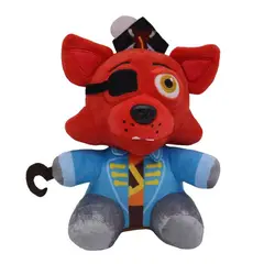 GENERICO - Cinco noches en Freddy Fnaf lindos juguetes de peluche 18 CM rojo celeste