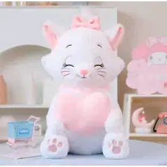 GENERICO - PELUCHE GATO CON LAZO IMPORTADO 80 CM