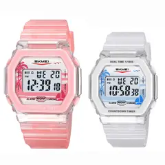 SKMEI - Relojes de Parejas - Hombre y Mujer Digital