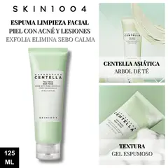 SKIN1004 - Espuma Limpieza Facial Piel Acné y Lesiones Tea-Trica BHA Foam 125ml