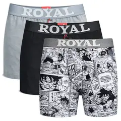 GENERICO - Pack x3 Bóxer para hombre Algodón Peinado Con Reactivo V