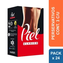 PIEL - Preservativo Clásico Caja de 24 Condones