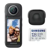 MENTECH - Cámara deportivas PanoX V3 - Tarjeta de memoria de 128GB