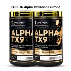 KEVIN LEVRONE - PACK X 02 - Alpha TX9 Test Booster 30 servicios / Precursor de Testosterona - Fruit Punch