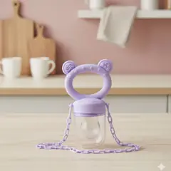 GENERICO - Set 3 en 1 de Chupón Alimentador Osito Niño