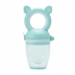 GENERICO - Chupón Alimentador para Bebés Osito Verde Menta con Estuche