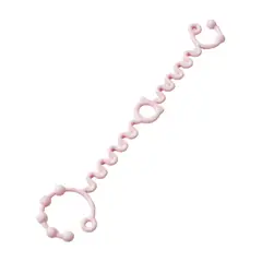 GENERICO - Sujetador de Rizos de Silicona para Chupón Rosado