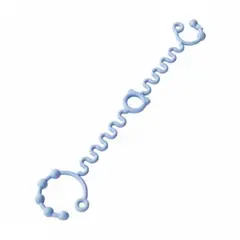 GENERICO - Sujetador de Rizos de Silicona para Chupón Azul