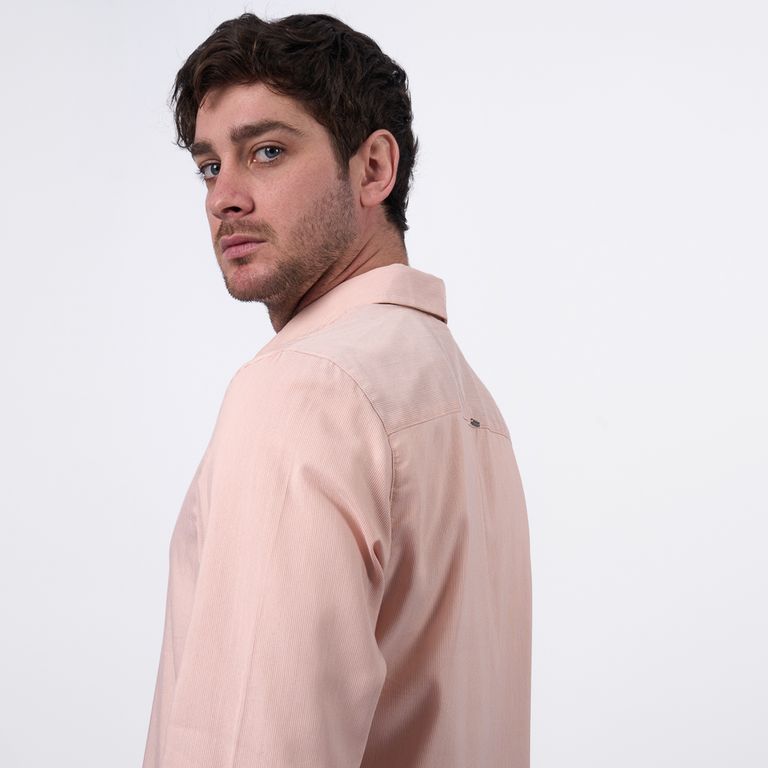 CAMISA ML FI25HALAM DOBBY