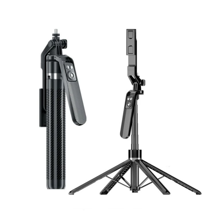 Trípode Palo Selfie Stick 360° Bluetooth Quadrupod Negro 1. 8 MT