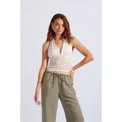 LUVARO - Top Encaje Halter