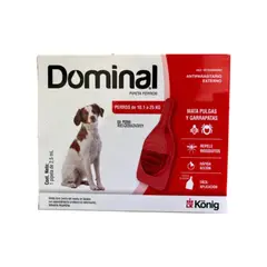 KONIG - Dominal Pipeta para Perros de 10.1 a 25 kg Antiparasitario Externo