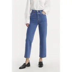 LEVIS - Jeans Mujer Ribcage Straight Ankle Celeste