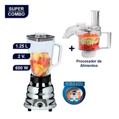 OSTER - LICUADORA 1.25L DE 2 VELOCIDADES 250-22 + PROCESADOR DE ALIMENTOS Oster® BLSTFP-W00