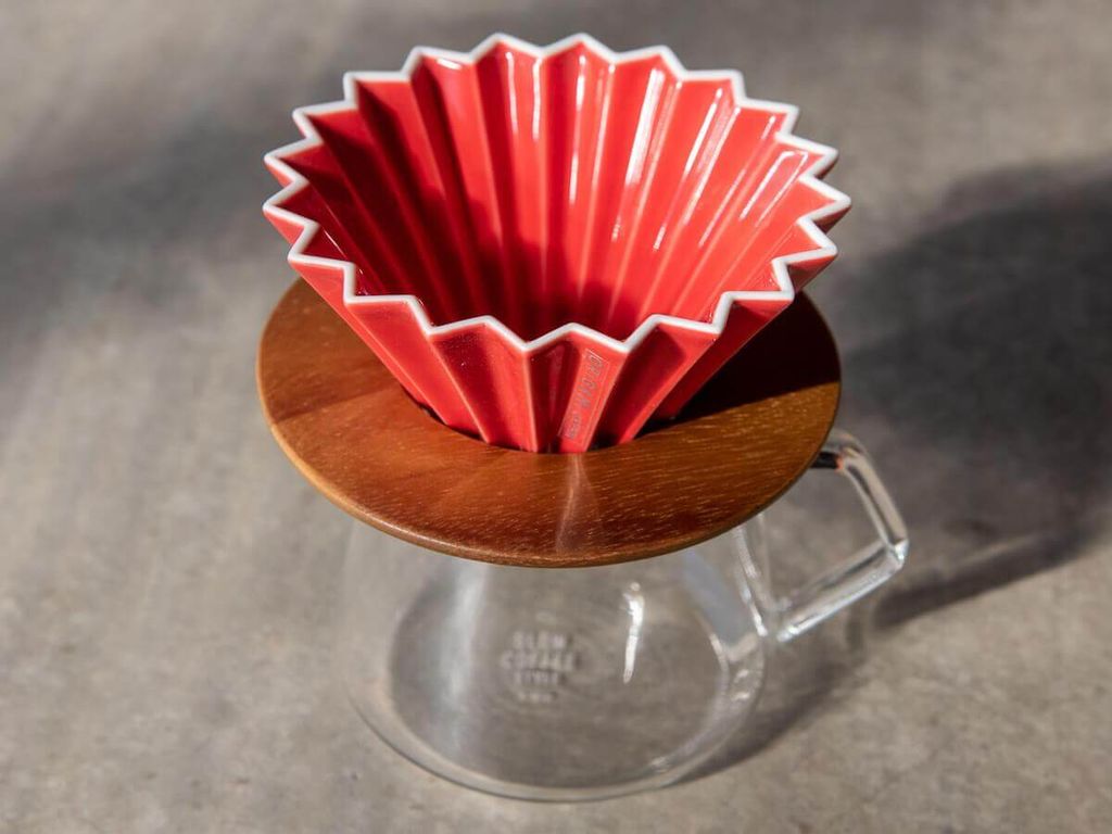 Dripper Modelo Origami Rojo de 1 - 4 Tz