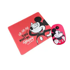 GENERICO - Mouse y mouse pad - raton rojo dibujo set