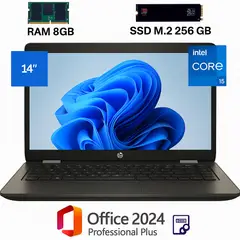 HP - ProBook 640 Intel Core I5, con 8GB RAM + SSD M.2 256GB +Office 2024 PP