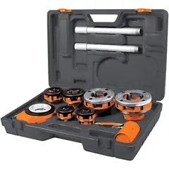 GENERICO - Juego de terrajas 9pz para tubo 1/2"-2" npt 13071