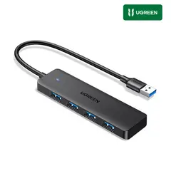 UGREEN - Adaptador USB, Hub Multipuerto 4 en 1, USB 3.0