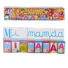 GENERICO - Anillado de Letras Moviles Alfabeto Abecedario para Formar Palabras Juego Didactico Educativo