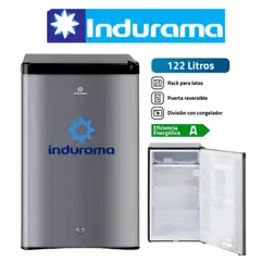 INDURAMA - FRIGOBAR 122LT COLOR GRIS MOD RI-159CR