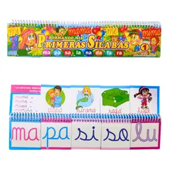 GENERICO - Anillado Educativo Mi Primera Silaba Tomo 1 Silabario Movil Didactico